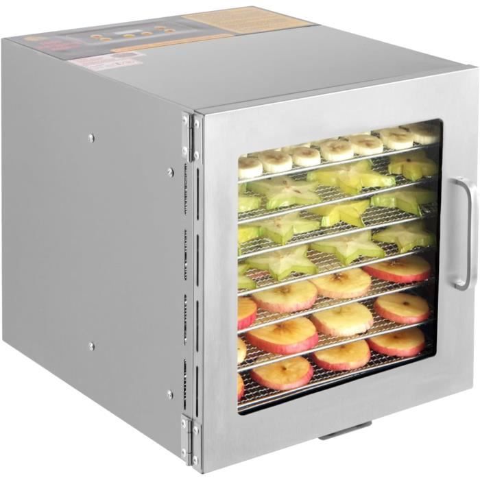 Déshydrateur Alimentaire Séchoir à fruits en acier inoxydable Séchoir à