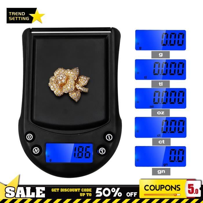 Mini Balance Numérique De Précision 600g/0.01g - Pour Bijoux, Cuisine, Pesée Petite Capacité