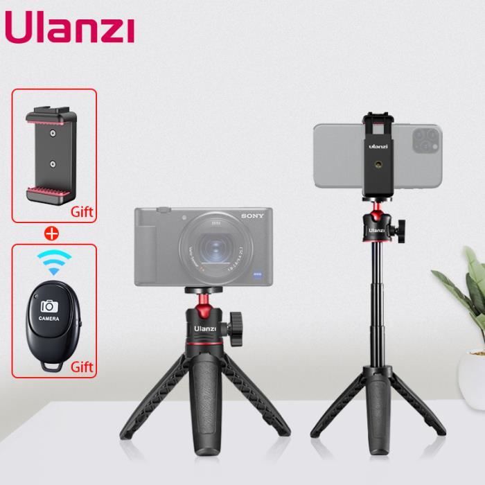 rotule pivotante sur 360 degrés avec monture de filetage 1/4 pour appareil photo reflex numérique Canon Nikon Sony / caméscope / iPhone 8 7 Plus Ulanzi U-30 Mini rotule 