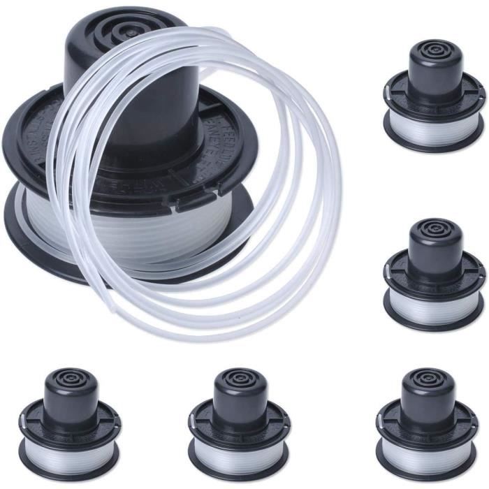 Ersatz-Spule Mit Federkappe Für Black & Decker Rasentrimmer | Passt Auf A6226, GL250, GL310, GL360 | 3er Set