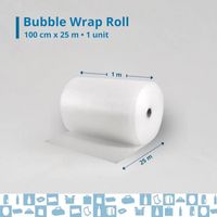 Rouleau Film Papier Bulle 100 X 1.00 M - Protection Anti-Choc Robuste Pour Déménagement Et Emballage