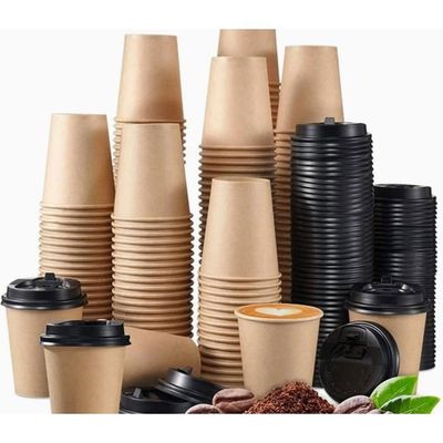 100 X 8oz Gobelets En Carton, Gobelets Jetables Blancs De 240