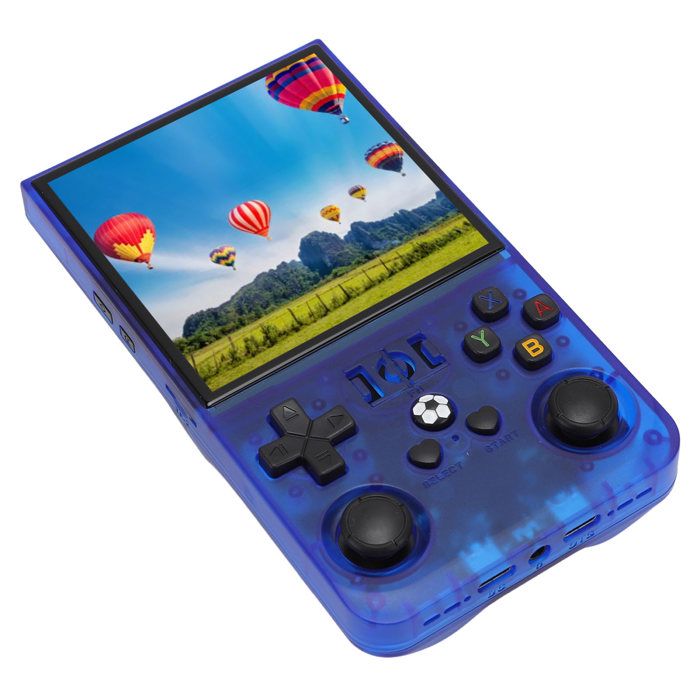 Console Portable Sport Car 3,0 Pouces – 250 Jeux Rétro (action, Combat, Course, Sport) – Batterie 1020 MAh, Sortie AV, Prise Casque – Cadeau Anniversaire/Noël – Bleu