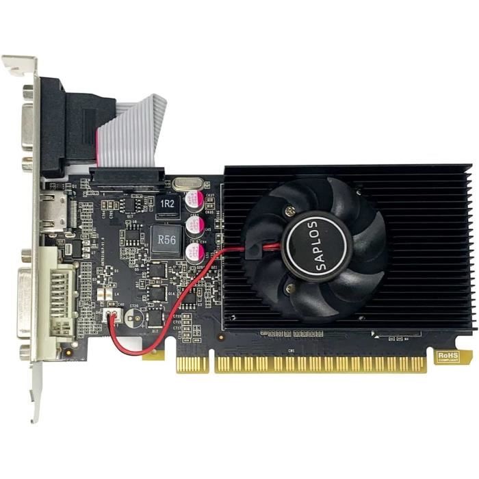 NVIDIA GT 710 Carte Graphique, 2Go, DDR3, 64 Bit, HDMI, VGA, Low ...