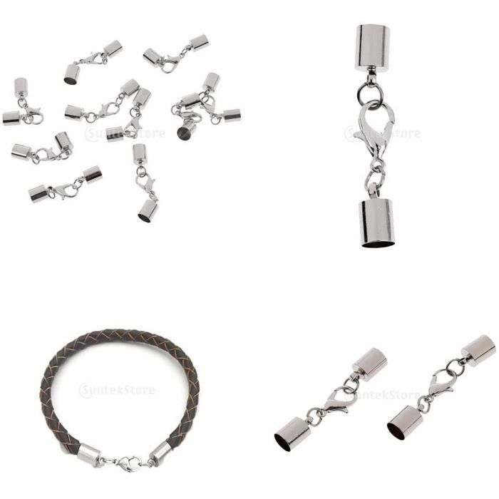 120 Fermoirs Mousquetons Argent 12mm - Pour Bijoux DIY - Bracelets, Colliers, Créations
