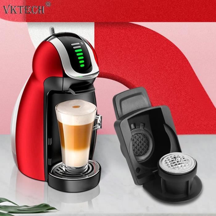 Adaptateur Pour Dosettes Café - Compatible Machines Dolce Gusto, Matière PP Alimentaire - Permet D'utiliser D'autres Capsules Ou Café Moulu