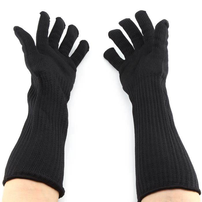 GOTOTOP Paire De Manchettes Anti-Coupure – Protection Bras Pour Jardinage, Cuisine, Bricolage, Sport (Noir)