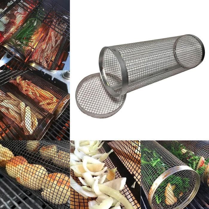 Grille De Barbecue En Inox 48x23cm 23214 - Grilles De Cuisson Barbecue