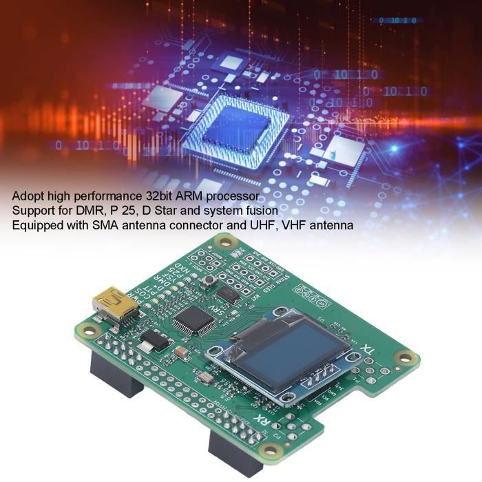 Wnesy MMDVM Hotspot-module – Vooraf Geïnstalleerde Firmware, ARM CPU, UHF/VHF-antenne, Voor DMR/P25/D-Star