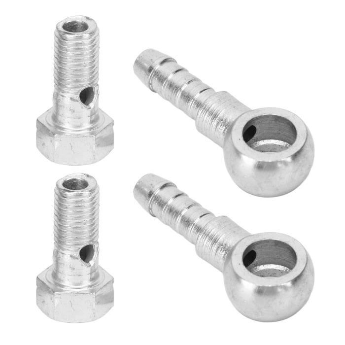 Raccordi per Tubi Flessibili M8 Banjo, Adattatore per Raccordi Freno a Sostituzione Diretta Ad Alta Precisione Antiruggine per Tubi Flessibili per Olio Combustibile da 4-5 Mm