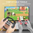 Manette de volant pour Nintendo Switch Joy Con,Accessoires de jeux de course Nintendo Joy Con Poignée pour Mario Kart Party Noir-2