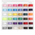 Fafeicy Jeu de canettes Ensemble de 36 canettes avec fils à coudre Accessoires de couture colorés 36 grilles en boîte-2