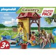 PLAYMOBIL - 70501 - Starter Pack Box et poneys - Playmobil Country - Mixte - 15 pièces-2