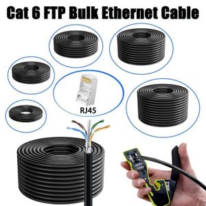 Bobine De Câble Ethernet 150 M FTP Cat6a Pour Réseau Et Internet
