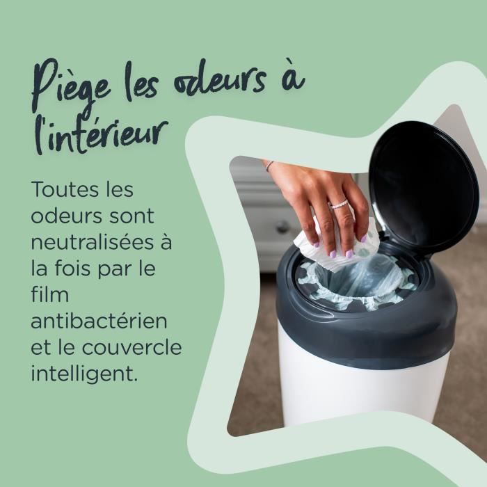 10 Recharges Pour Poubelle à Couches - 4,5m Chacune, Compatible Tommee Tippee, Sangenic… - Anti-odeurs, Sans BPA