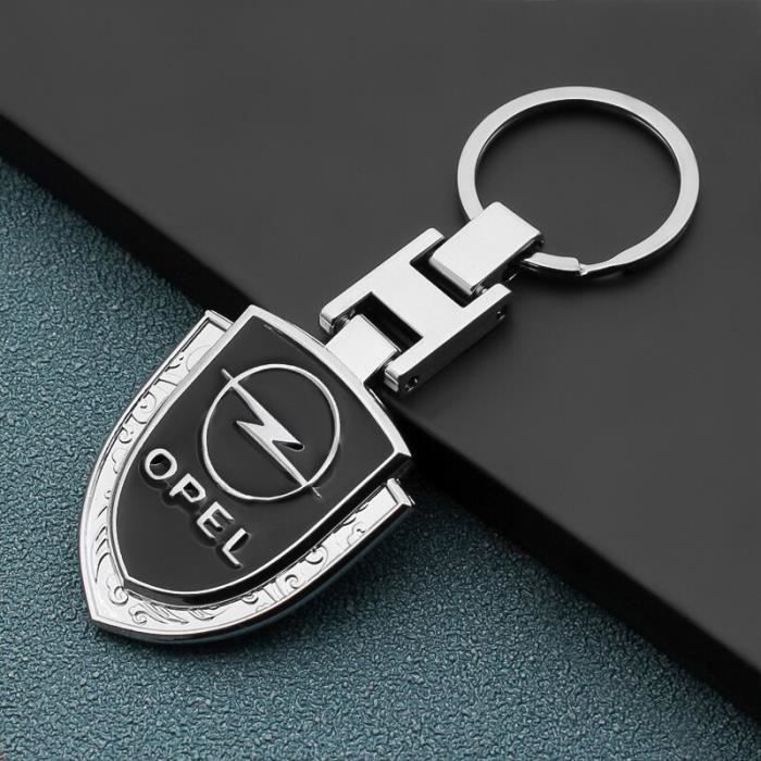【5 Couleurs】Z.MYUKI Corsa F Coque clé avec porte Clef pour Opel Corsa F  2019-2022 2023 Accessoire original Protection clé (Noir)