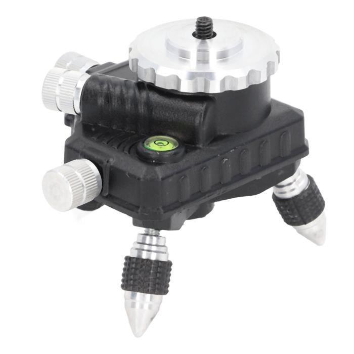 FOTGA Trépied Rotule Base Niveleuse 1/4 3/8 - Réglage Fin 3 Niveaux à Bulle