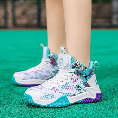Chaussures Basketball Enfants IFIKK - Maille Respirante, Design Sportif - Pour Garçons, Daily Use