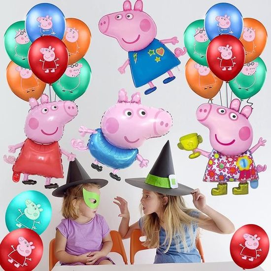 6 Pack Peppa Pig George enfants ballons de latex parti des fournitures de décoration