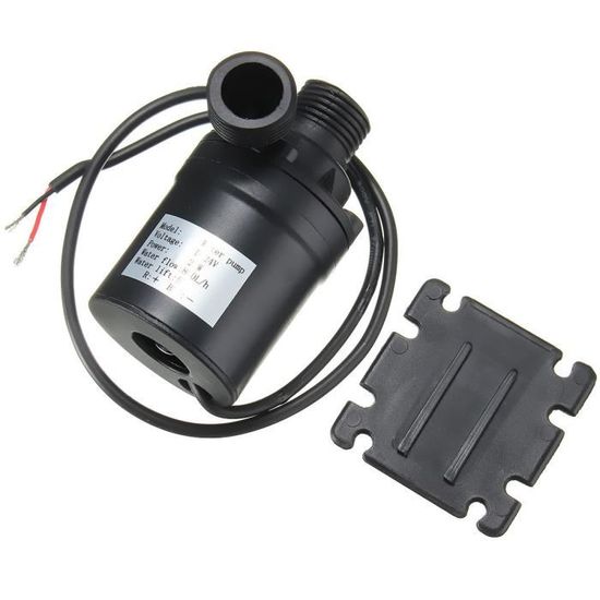 DC 12V-24V 22W chaude Circulation Pompe à eau Solaire Brushless Moteur 5m Lift