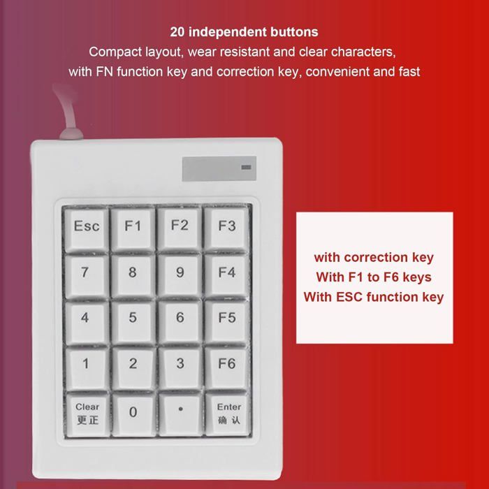 Clavier Numérique Usb Pavé Numérique Usb 19 Touches Pour En Ance Clasf Informa