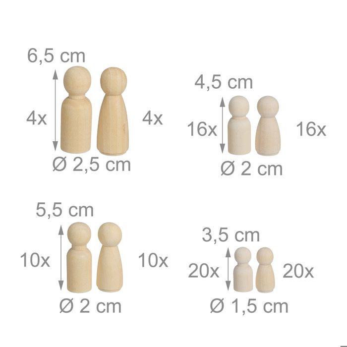 Pièces décoration en bois à peindre - Loisirs créatifs