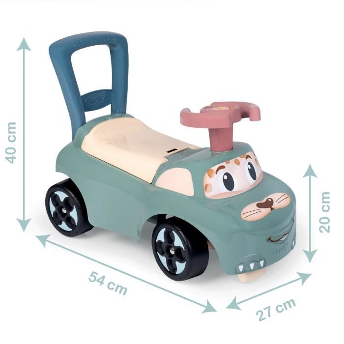 Little Smoby porteur auto en forme de voiture avec coffre à jouets
