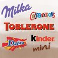 BOX GOURMANDE - Méga Assortiment de 500 Mini-Chocolats : Célébrations, Kinder, Milka, Daim, Toblerone-4