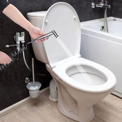 Kit de Douchette de Bidet en Acier Inoxydable, Vaporisateur de Toilette Kit de Douchette de Bidet en Acier Inoxydable, Vaporisateur de Toilette