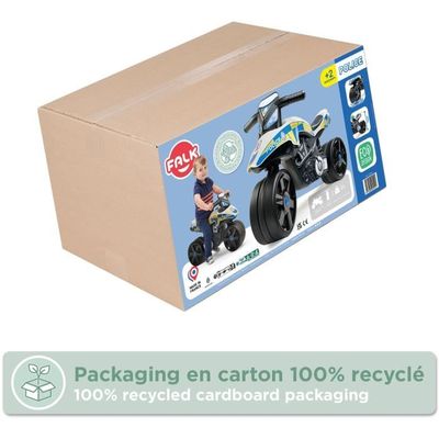 FALK - Portatutto Maurice verde con deambulatore ergonomico - Da 12 mesi - 90% plastica riciclata - Made in France - 901