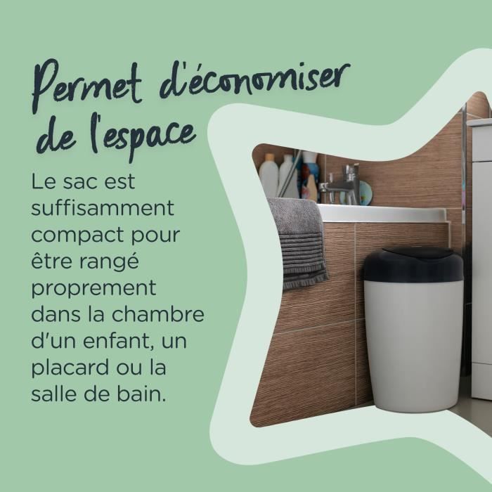 Recharge Sangenic Pour Poubelle à Couches Tommee Tippee - Lot De 9 - Emprisonne Les Odeurs Et Les Microbes - 9