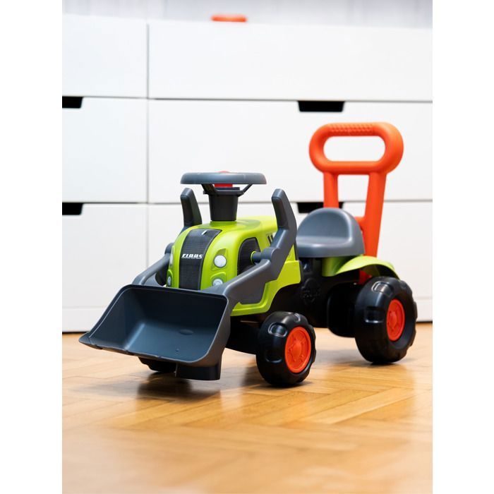 Porteur tracteur Claas 1er âge à roues silencieuses - FALK - Dès 12 mois - 90% plastique recyclé - Fabriqué en France Porteur tracteur Claas 1er âge à roues silencieuses - FALK - Dès 12 mois - 90% plastique recyclé - Fabriqué en France
