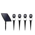 Projecteurs solaires EZIlight® Solar multi spot - EZILIGHT - Détecteur de mouvements 54 Leds - Waterproof - Noir-0
