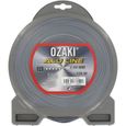 Fil nylon alu line OZAKI pour débroussailleuse - Ø: 2 mm - L 126 m - JARDIN PRATIQUE-0