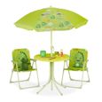 Chaises table enfants avec parasol - 10028889-1182-0