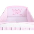 Tour de lit bébé complet - SWB - Princess - Blanc - 100% coton - Taille unique-0