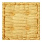 ATMOSPHERA Coussin de sol en coton - 40 x 40 x 8 cm - Ocre