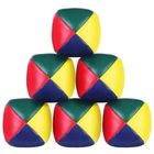 Balles de Jonglage - Mini Balles en Cuir PU - 6 Pack - Multicolore - 5 x 5 cm - Jeux - Jouets