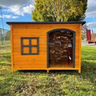 ANIMAL VALLEY Niche Husky pour chien avec isolation taille L Bois