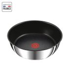 Tefal Ingenio Preference Sauteuse 24 cm, Empilable, Acier inoxydable, Revêtement antiadhésif sûr, Induction, France, Polyvalence