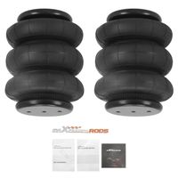 2 x Ressort Suspension pneumatique Standard 2600 lbs 1/2-14NPT Single Port Sac triple