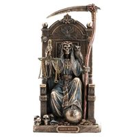 Statue Décoration La Grande Faucheuse Santa Muerte Avec Sa Faux Et Balance