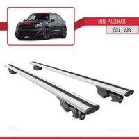 Pour Mini Paceman 2013-2016 HOOK Barres de Toit Railing Porte-Bagages de voiture Avec verrouillable Alu Gris