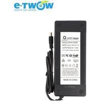 Chargeur Booster S/V 3.A - E-TWOW - Compatible BOOSTER S et E-TWOW BOOSTER V - Noir
