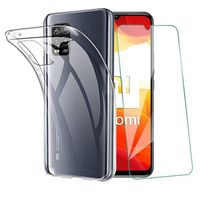 Coque Silicone TPU Transparente + Verre Trempe Pour Xiaomi Mi 10T Lite 5G Little Boutik®