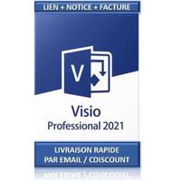 Microsoft Visio 2021 Professionnel - 1 PC - Clé licence à télécharger