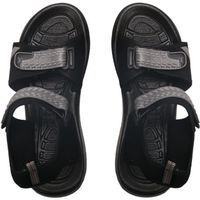 Sandales Homme - OZABI - Noir - Dessus / Tige Textile - Hauteur semelle 2,5 cm - Disponible en taille 36 à 46