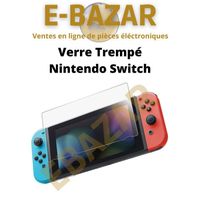 EBAZAR X1 - Protection écran vitre verre trempé - Nintendo Switch - Transparent - Garantie 2 ans