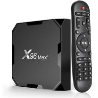 Tv Box PRUMYA X96 Mate5G WIFI Android 10 4+64GB Coretx-A53 BT5.0 Accès Direct Netflix Flixster Google multimédia