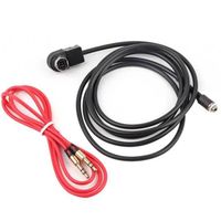 câble jack 3 Adaptateur de câble AUX de voiture câble rouge Jack 35mm pour JVC Alpine CD KS-U58 PD100 U57 pour iPhone 5 6 6S